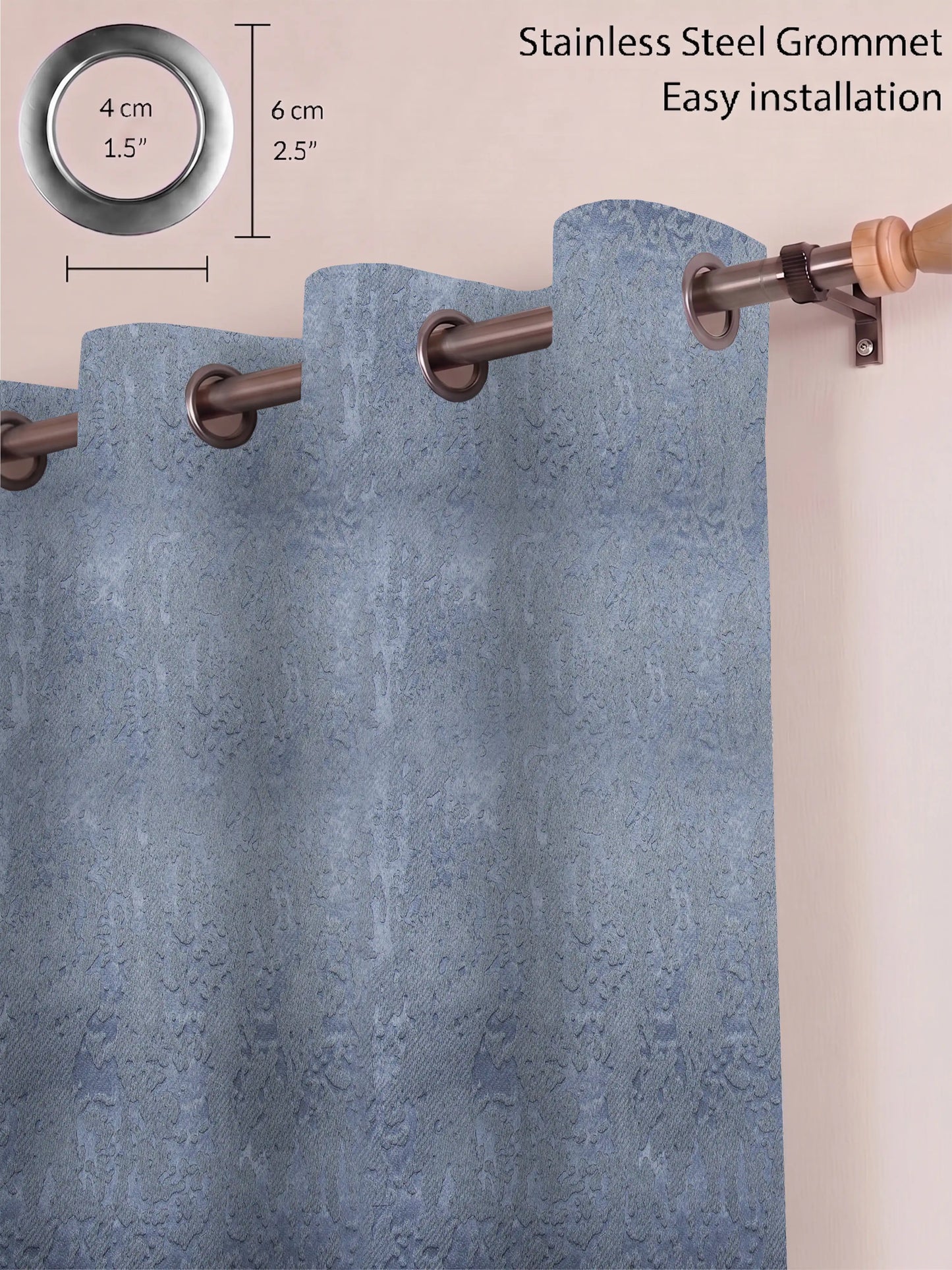 Abstract Venetian Stucco Darkout Curtains – Custom & Readymade