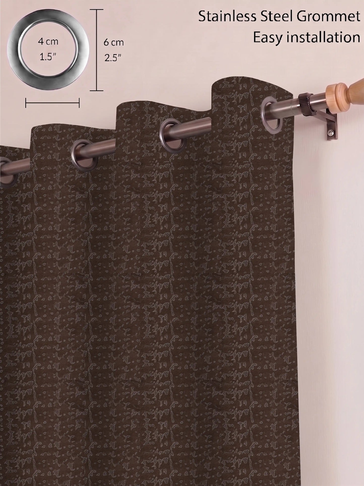 Organic Abstract Darkout Curtains – Custom & Readymade