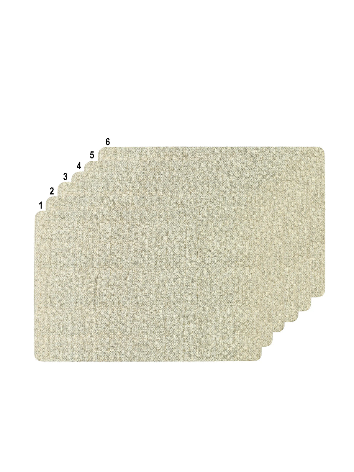 Freelance Textured Table Placemats | Pack of 6 Washable Table Mats (30x45 cm)
