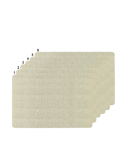 Freelance Textured Table Placemats | Pack of 6 Washable Table Mats (30x45 cm)