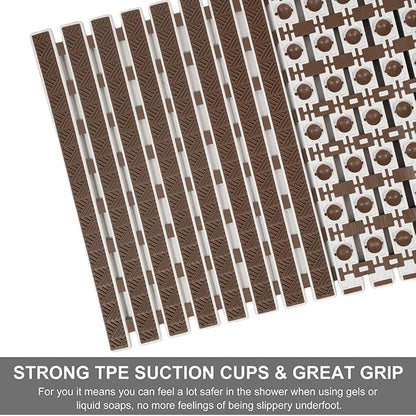 Obsessions Premium Anti-Slip Bath Mat with Suction Cups TPE Eco-Friendly