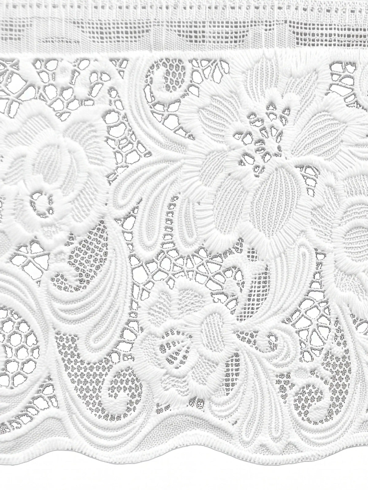 Freelance Tuscany Transparent Dining Table Cover | White Lace 60x90"