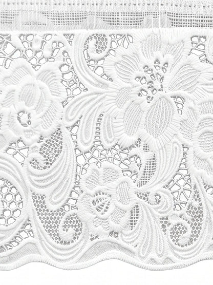 Freelance Tuscany Transparent Dining Table Cover | White Lace 60x90"