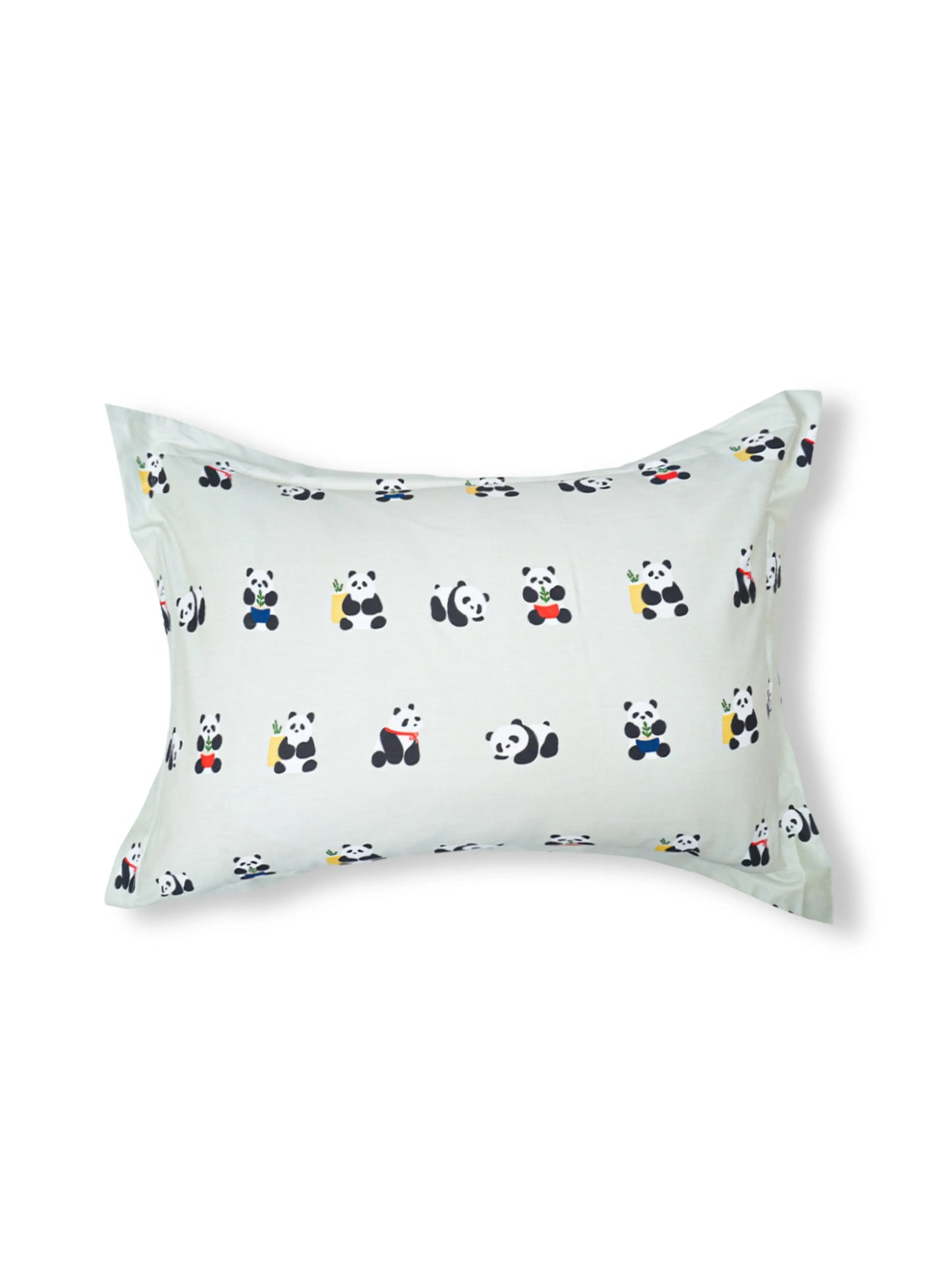 Panda Theme Cotton Kids Single Bedsheet Set