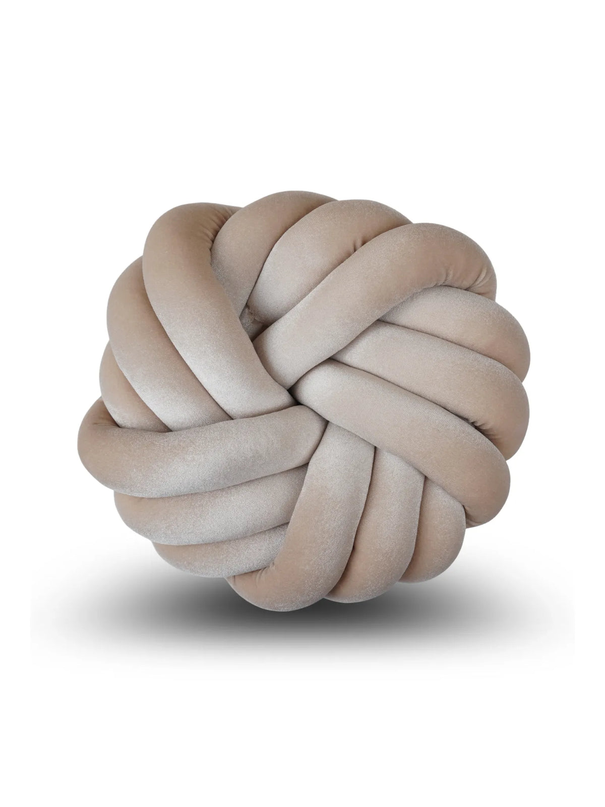 Round Knotted Cushion Ball Pillow – Soft Decorative Sofa & Bed Accent
