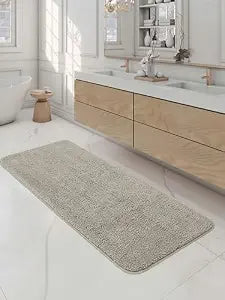 Obsessions Diana Super Soft Anti-Skid Bath Mat & Runner (Multiple Sizes & Colors Available)