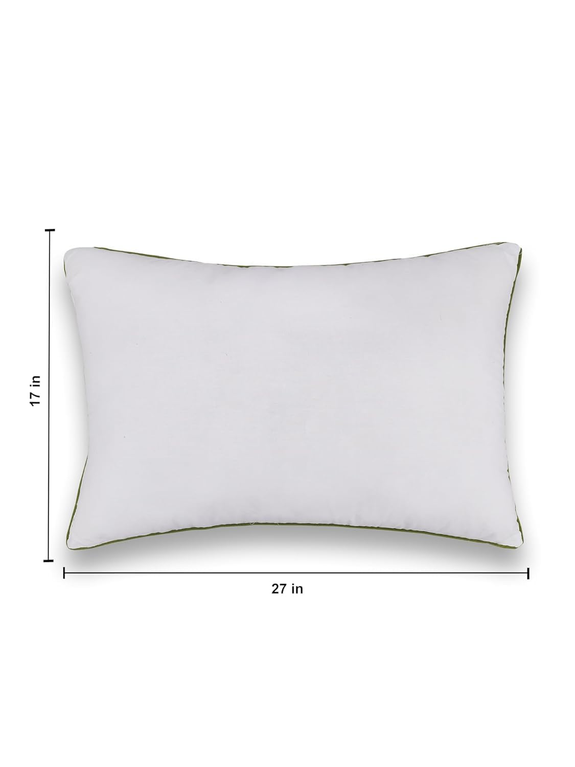 AtoZ Home Decor Cotton Pillow & Strips Pillow Cover Combo Set (68 x 45 cm)