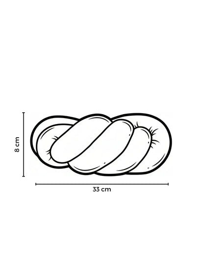 Round Knotted Cushion Ball Pillow – Soft Decorative Sofa & Bed Accent
