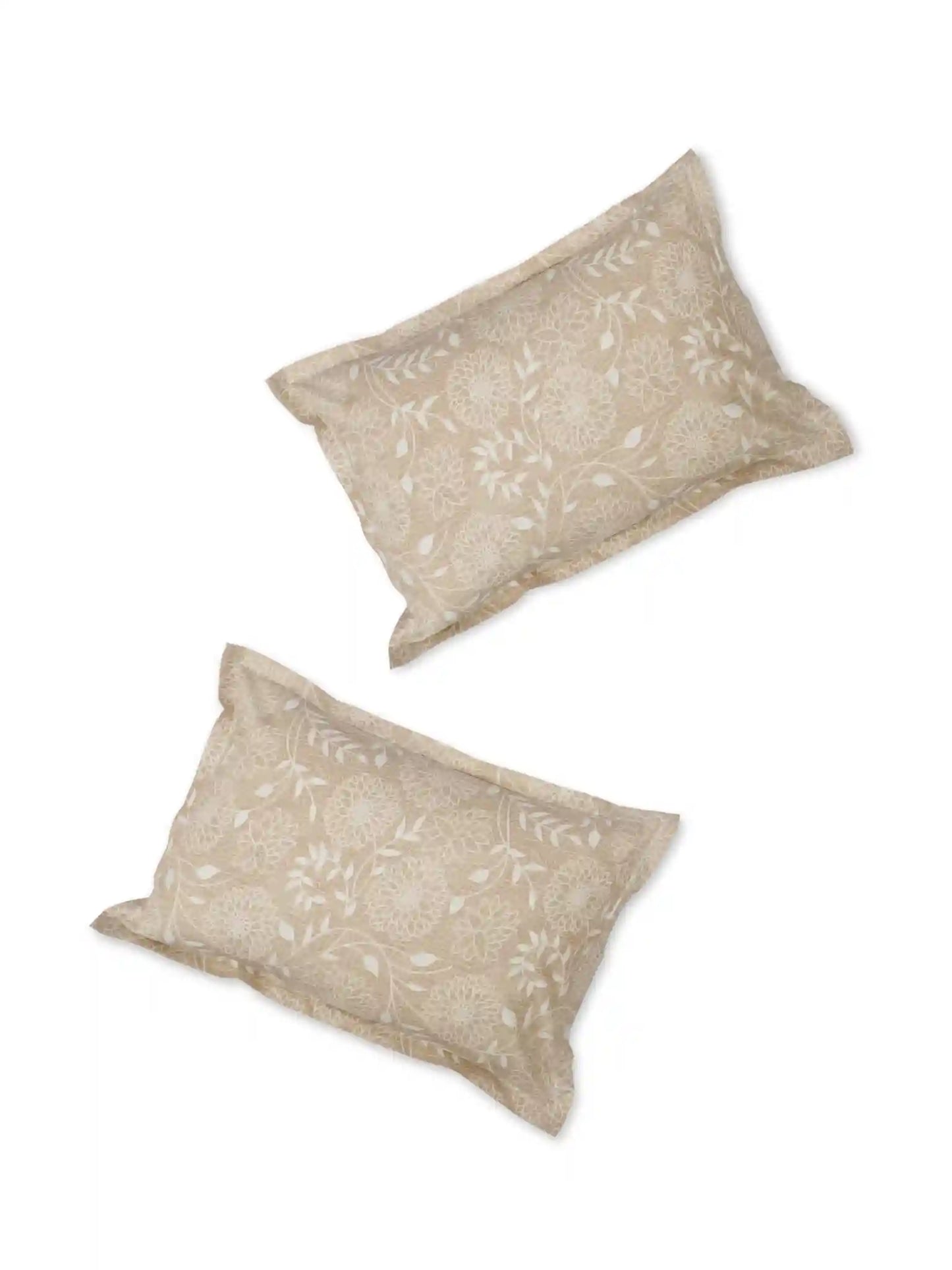 Soft Feel, Jardin Floral Double Bed Sheet Set with 2 Pillow Cases – 100% Cotton (210 TC)
