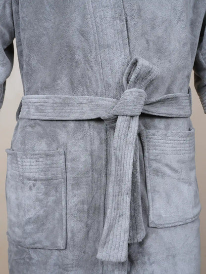 Atoz Home Decor Hue Microfiber Unisex Bathrobe