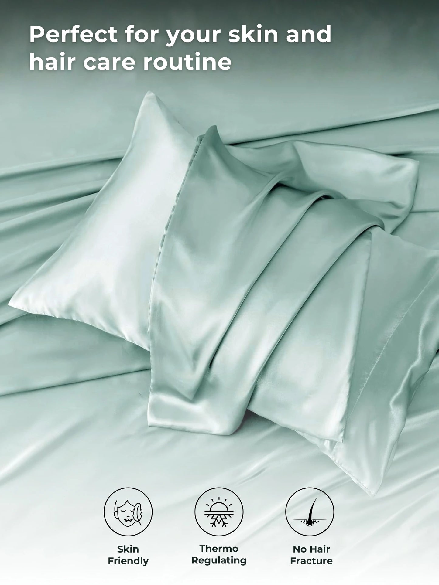 AtoZ Home Decor 400 TC Satin Silk King Bedsheet Set – Soft & Breathable