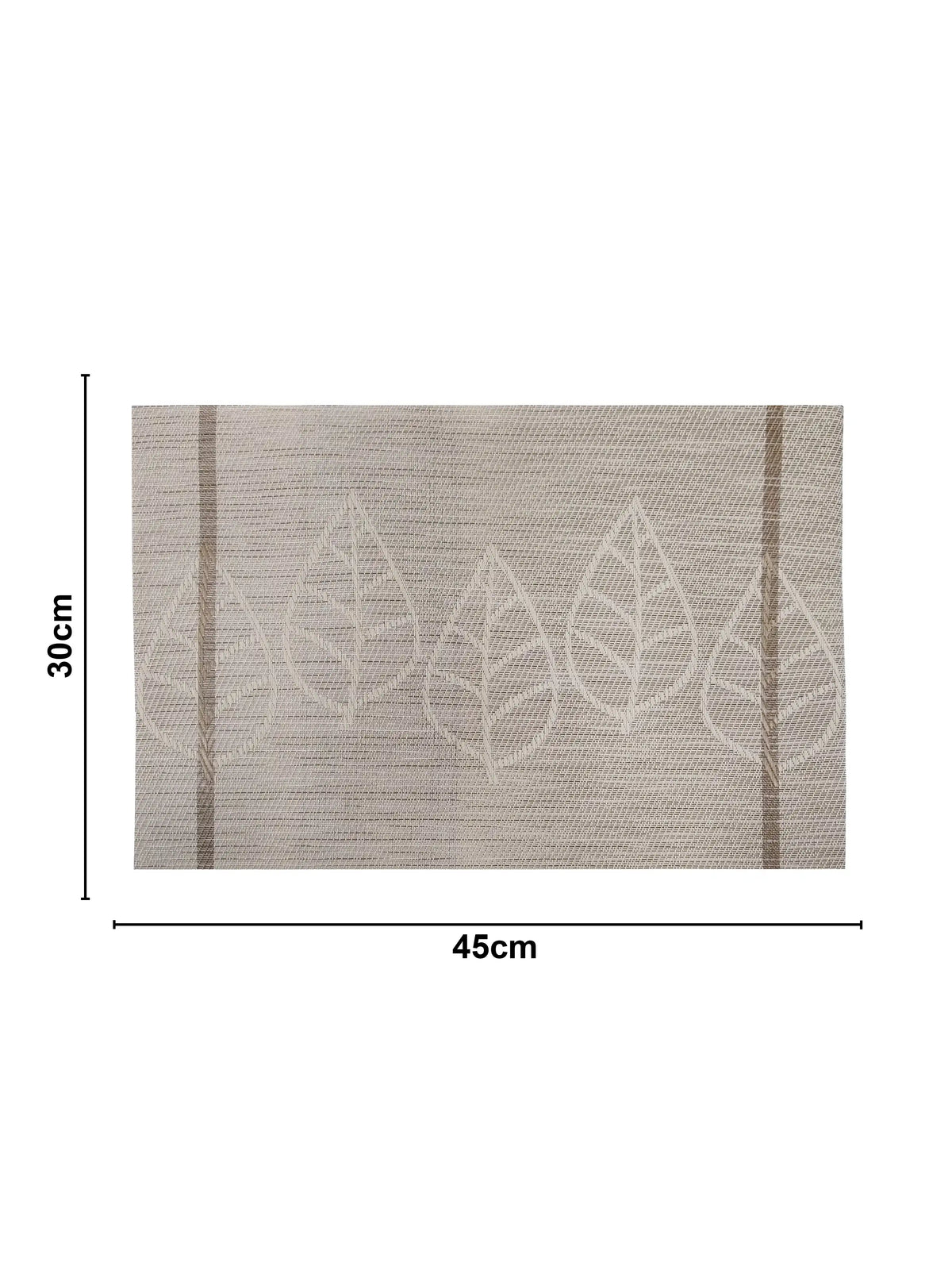 AtoZ Home Decor Modern Leaves PVC Placemats Set of 6
