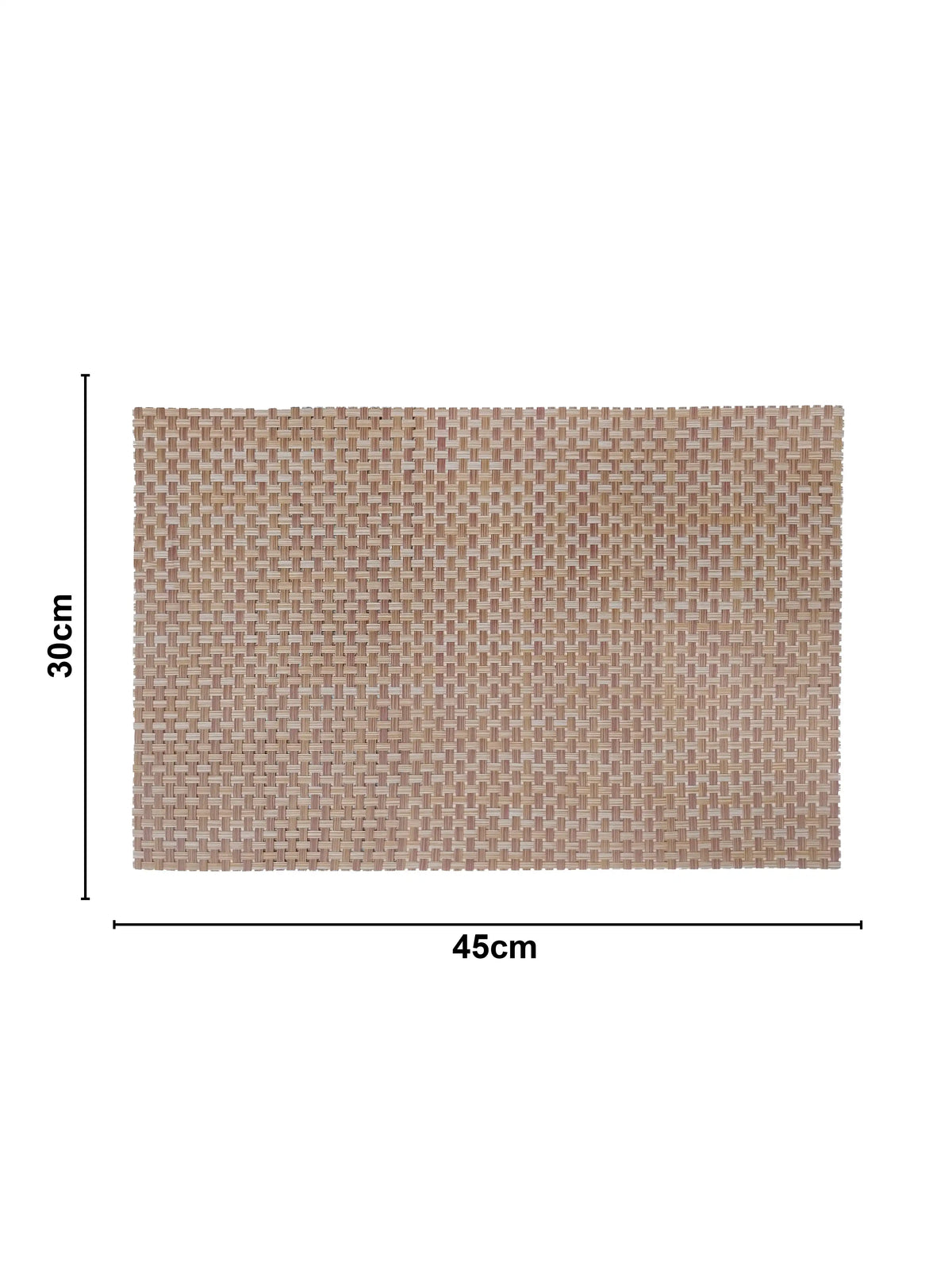 AtoZ Home Decor Basketweave PVC Dining Placemats Set of 6