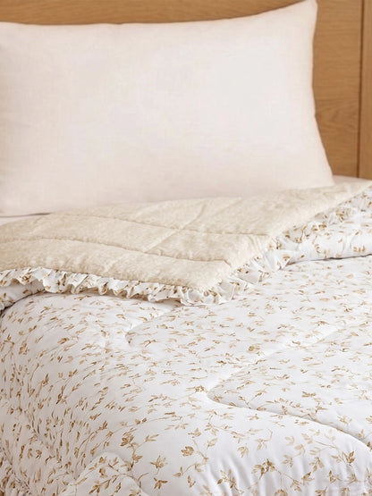 Metropolis Floral Lightweight & Ultra-Soft Single Bed Comforter Cum AC Blanket(60x90 Inch)