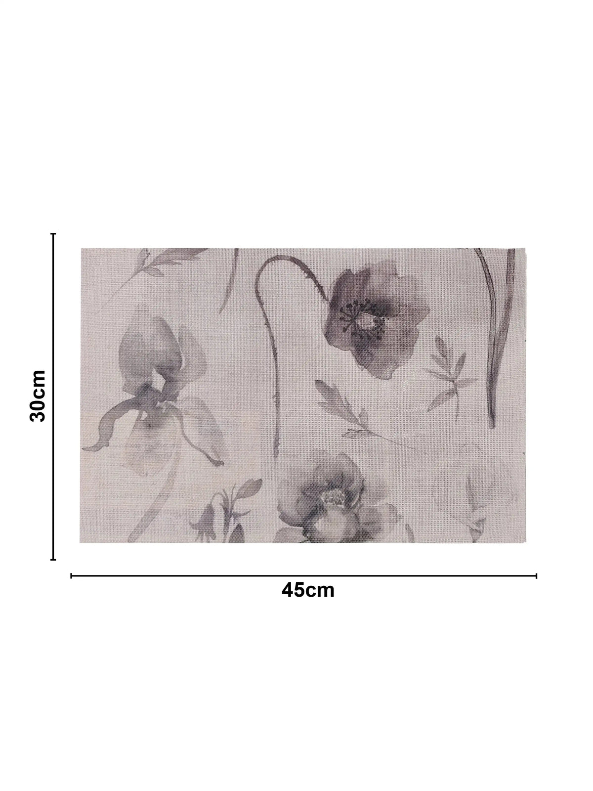 AtoZ Home Decor Dusty Rose Floral PVC Placemats Set of 6