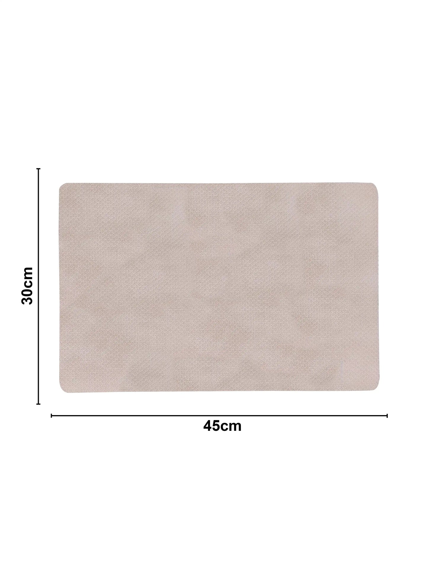 AtoZ Home Decor Light Beige PVC Dining Placemats Set of 6