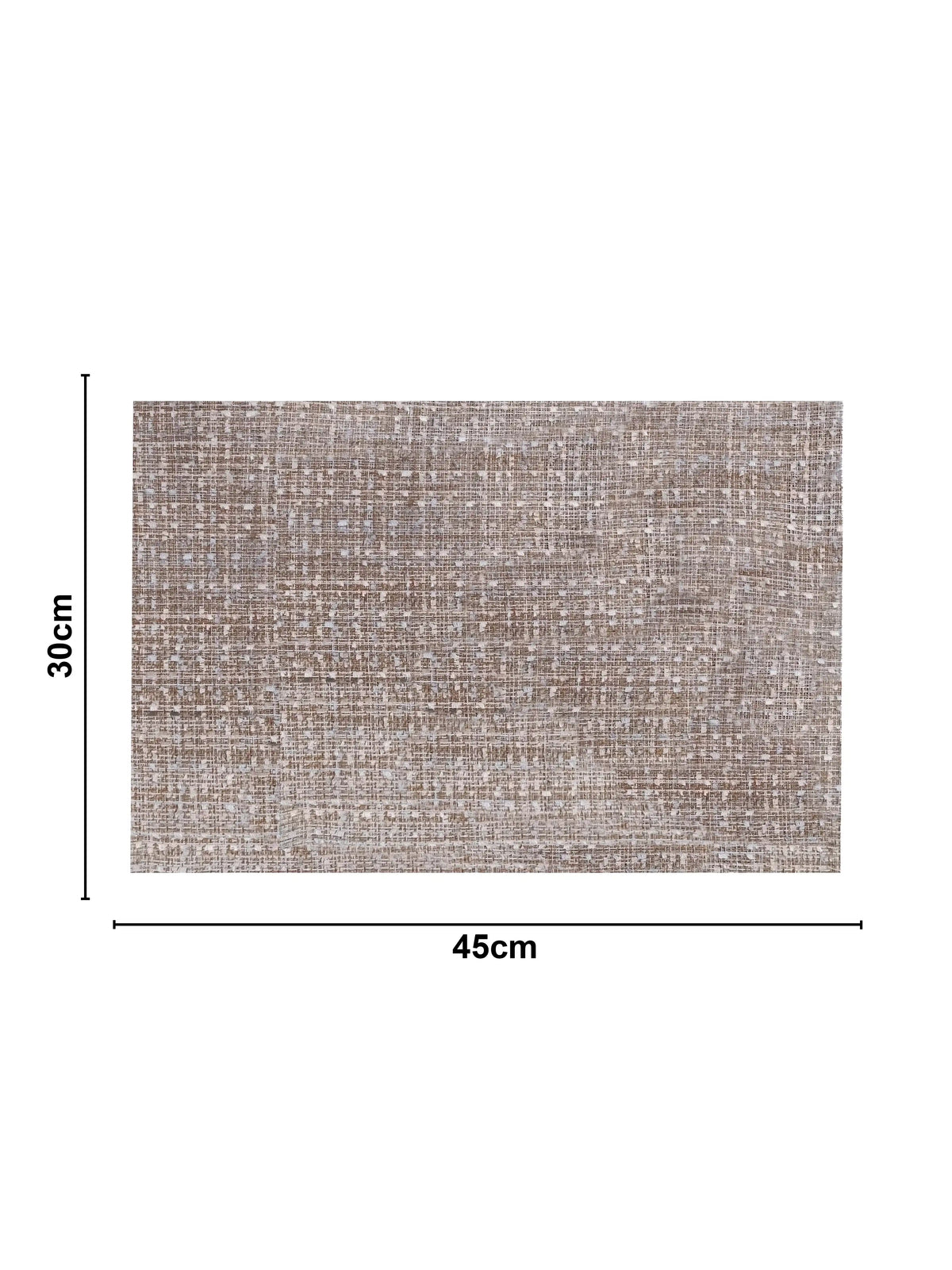 AtoZ Home Decor Medium Taupe PVC Dining Placemats Set of 6