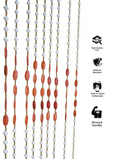 Atoz Home Decor Oval Pendant Beaded Room Divider| 4x7 ft