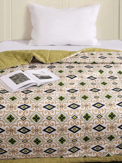 AC Comforter Soft Geometric Boho Quilt Lightweight (220x240 cm)
