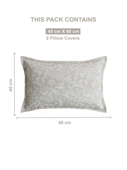 Soft Feel, Elegant Damask Pattern King Bed Sheet Set – 100% Cotton (300 TC)
