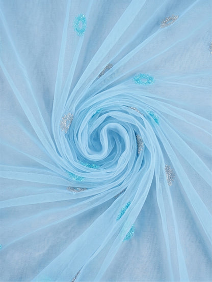 Evabella Elegant Circular Embroidery Sheer Grommet Curtains | 6 colors and 3 lengths