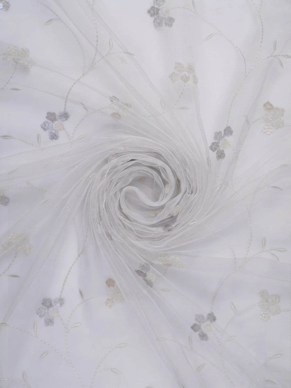 Evabella Light Filtering Floral Sheer Curtains |100% Polyester