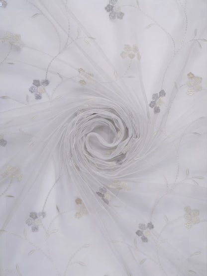 Evabella Light Filtering Floral Sheer Curtains |100% Polyester