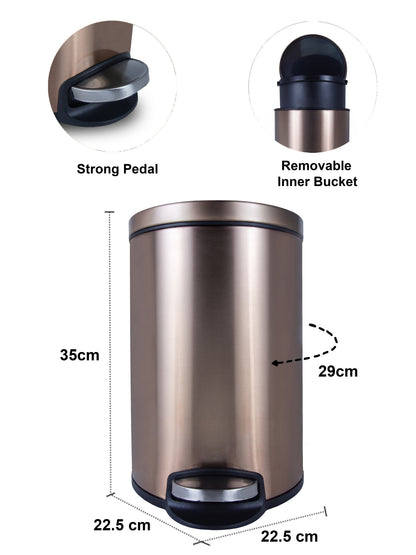 Soft-Close Step Trash Bin – Elegant & Functional Design