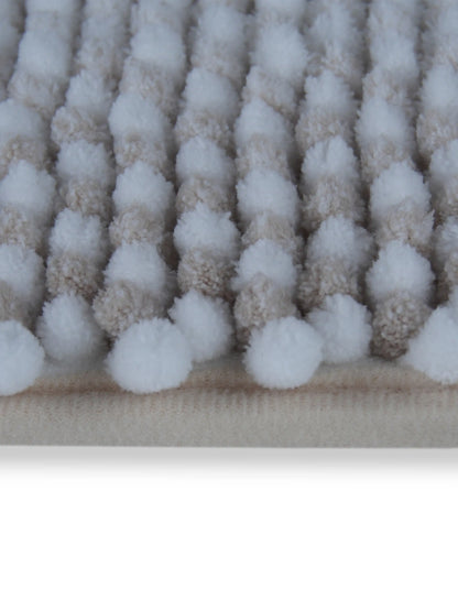 Bubble Textured Bath Rug – Soft Tufted Bathroom Mat Anti-Skid