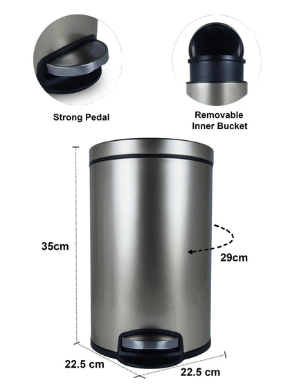 Soft-Close Step Trash Bin – Elegant & Functional Design