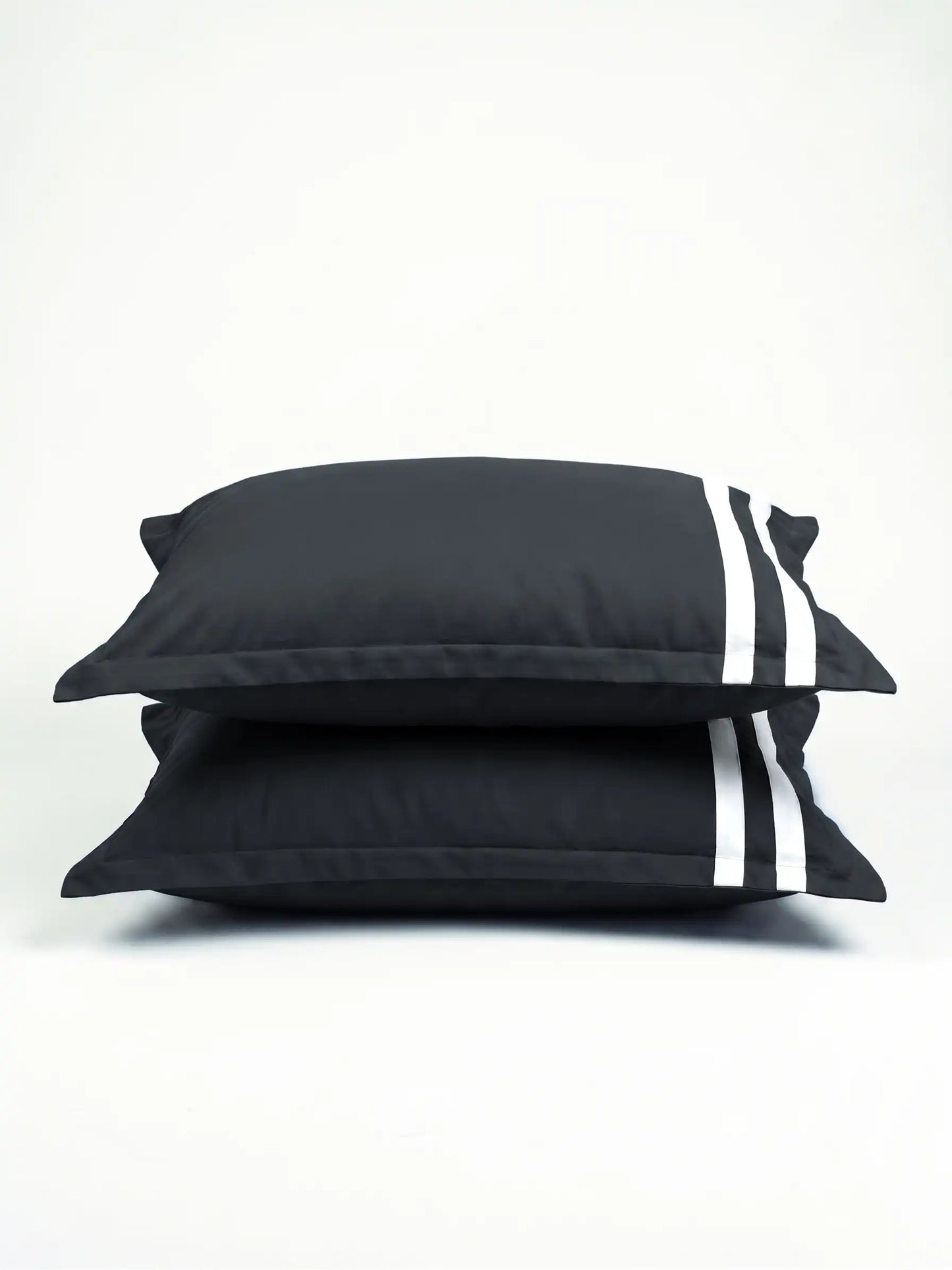 Atoz Home Decor 250 TC Tranquil Cotton Bedsheet Set with Striped Trim
