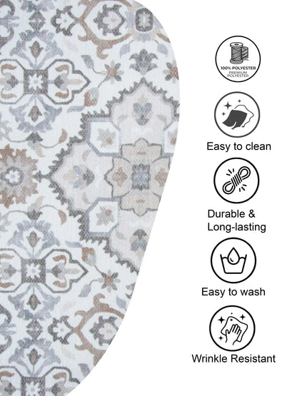AtozHomeDecor Cotton Linen Table Runner | Printed & Embroidered | 14x72" / 16x72"