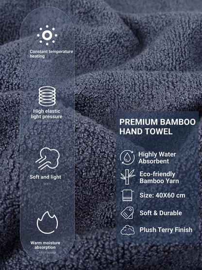 AtoZ Home Decor Bamboo Hand Towel Set (40x60 CM)