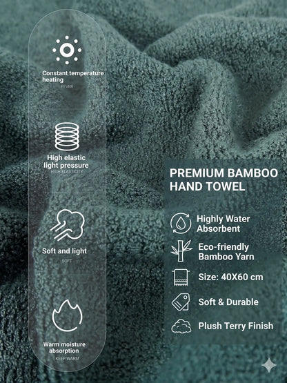 AtoZ Home Decor Bamboo Hand Towel Set (40x60 CM)