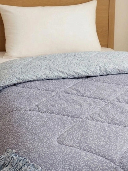 Metropolis Floral Lightweight & Ultra-Soft Single Bed Comforter Cum AC Blanket(60x90 Inch)