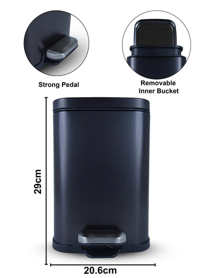 Eco-Friendly Step Trash Bin with Fingerprint-Resistant Finish