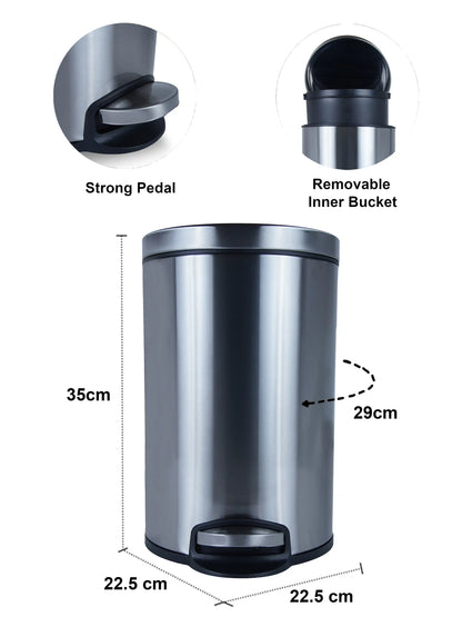 Soft-Close Step Trash Bin – Elegant & Functional Design