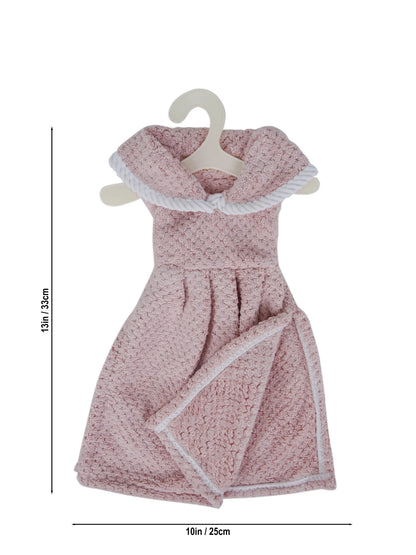 AtoZ Home Decor Cute Dress-Shaped Quick Dry Hand Towel for Kitchen & Bath | Pack of 1 or 2