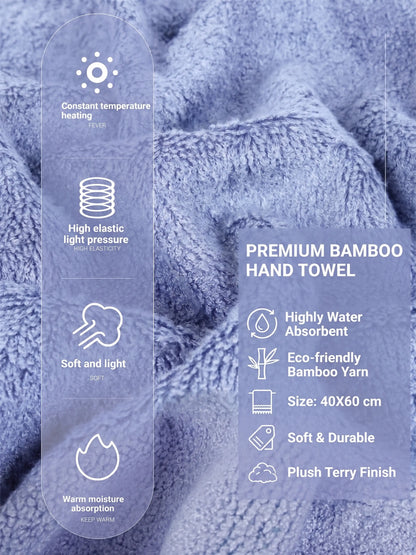 AtoZ Home Decor Bamboo Hand Towel Set (40x60 CM)