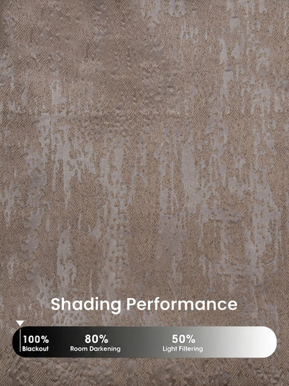 Abstract Venetian Stucco Darkout Curtains – Custom & Readymade