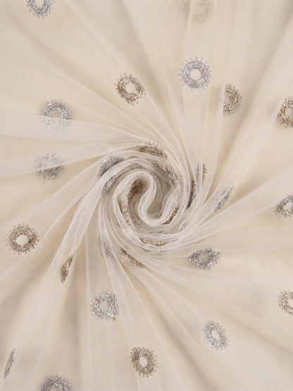 Evabella Elegant Circular Embroidery Sheer Grommet Curtains | 6 colors and 3 lengths