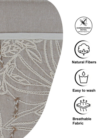 AtozHomeDecor Cotton Linen Table Runner | Printed & Embroidered | 14x72" / 16x72"