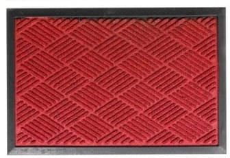 AtoZ Home Decor Diamond Pattern Anti-Slip Rubber Door Mat (60x40 cm)