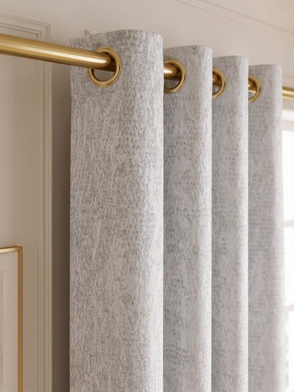 S N Home Decor Abstract Vertical Textured Curtains (Custom & Readymade)