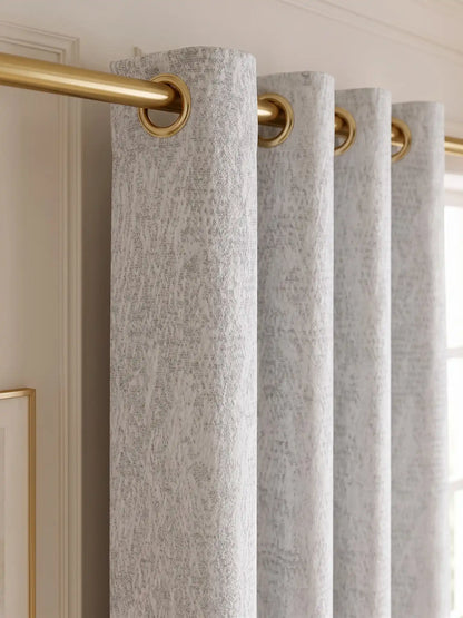 S N Home Decor Abstract Vertical Textured Curtains (Custom & Readymade)