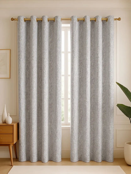 S N Home Decor Abstract Vertical Textured Curtains (Custom & Readymade)
