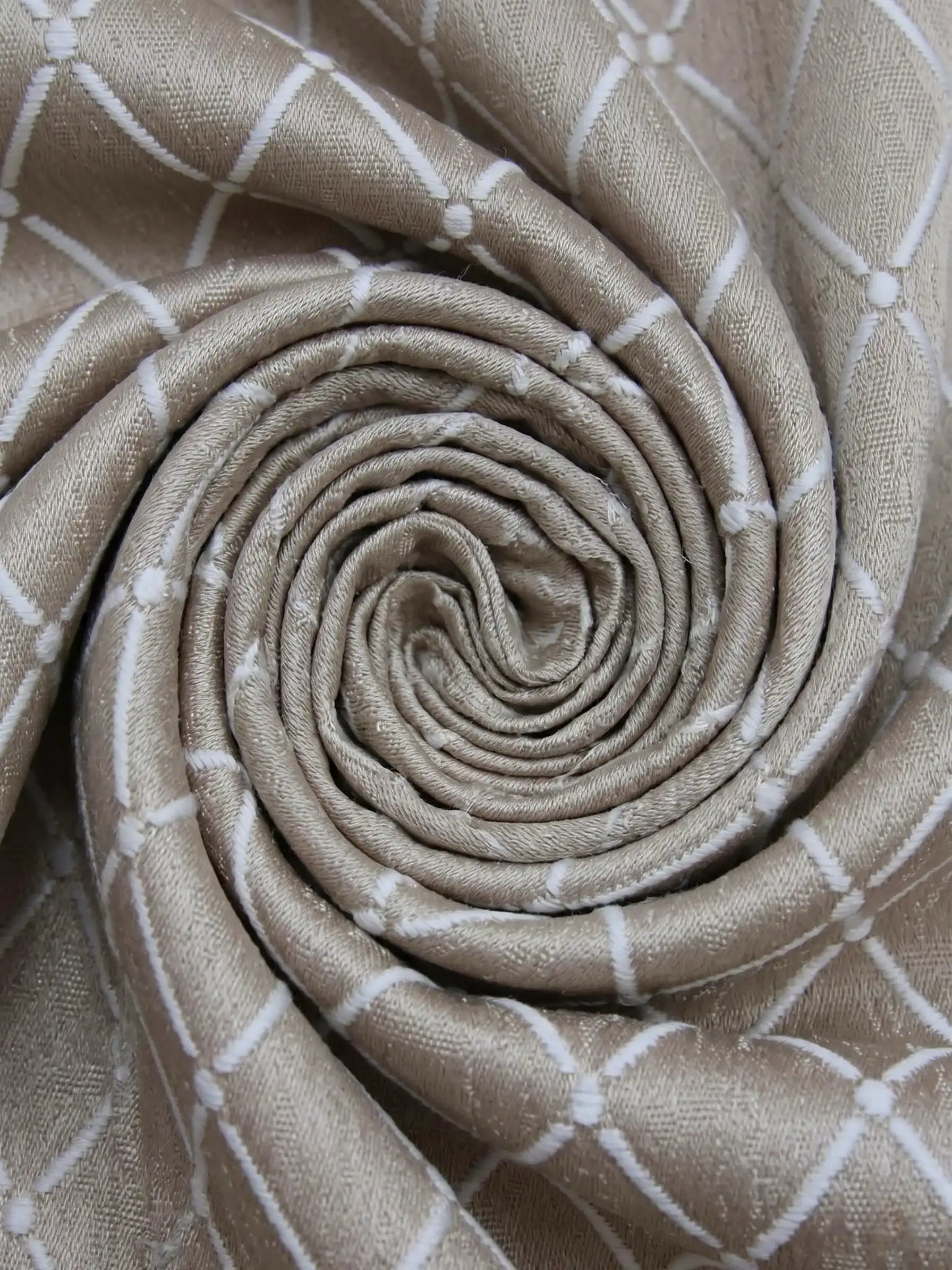 Diamond Lattice Textured Curtains – Custom & Readymade