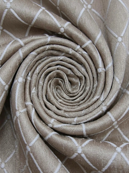 Diamond Lattice Textured Curtains – Custom & Readymade