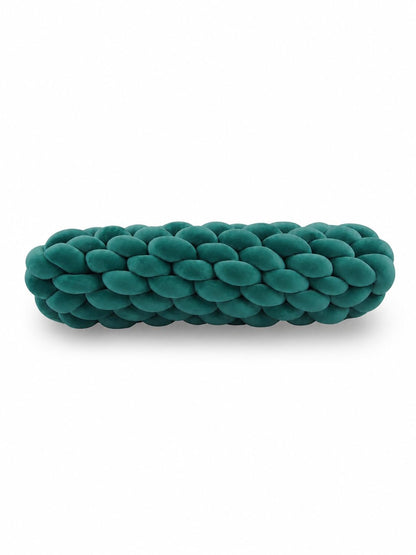 Knotted Bolster Cushion Pillow – Soft Decorative Support for Sofa & Bed
