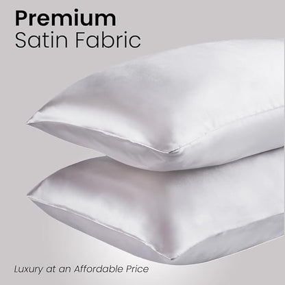 Mush Silk Satin Pillow Cover Set of 2 for Hair & Skin Care